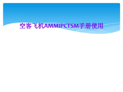 空客飞机AMMIPCTSM手册使用