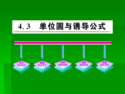 1.4.3《单位圆与诱导公式》课件(北师大版必修4)