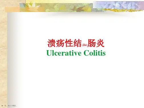 溃疡性结肠炎的概念、鉴别诊断及治疗主题课件ppt