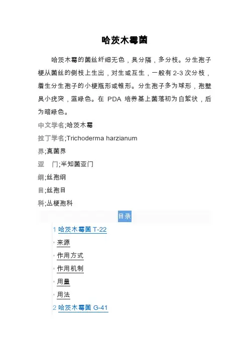 哈茨木霉菌——精选推荐