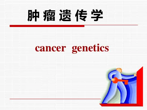 肿瘤遗传学精品PPT课件