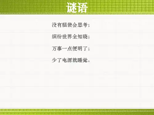 小学信息技术三年级全一册第2课认识计算机课件