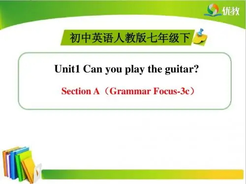 Unit1_SectionA(Grammar_Focus-3c)精品课件