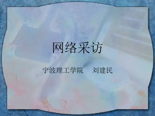 新闻采访学(12)网络采访