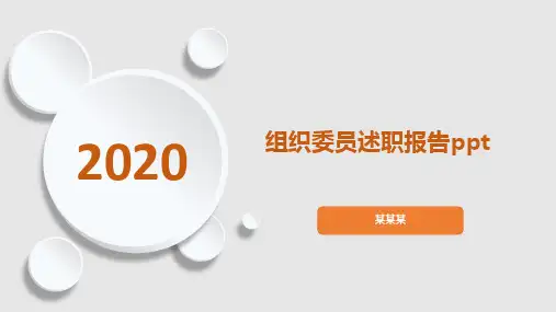 组织委员述职报告ppt
