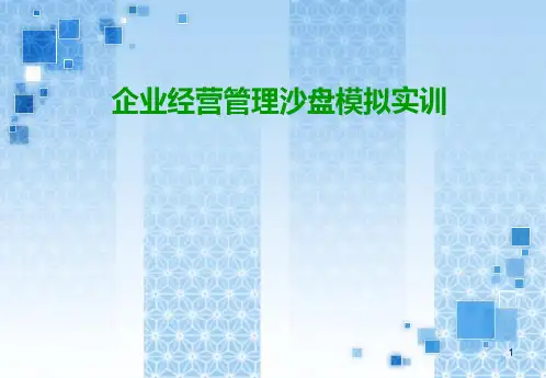 模拟沙盘试验总结ppt课件