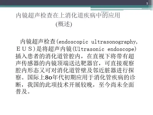 超声内镜在上消化道应用医学PPT