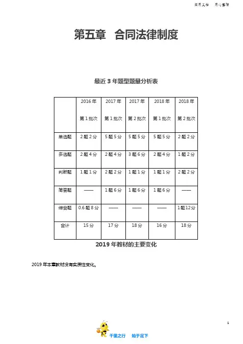 2019中级经济法65讲第40讲合同的订立