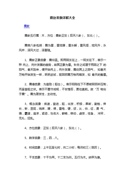震卦类象详解大全