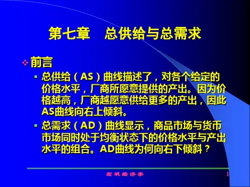 第七章 总供给与总需求.