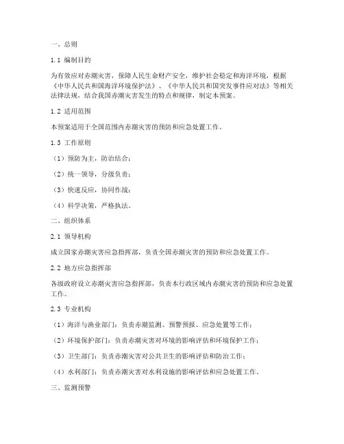 赤潮_应急预案