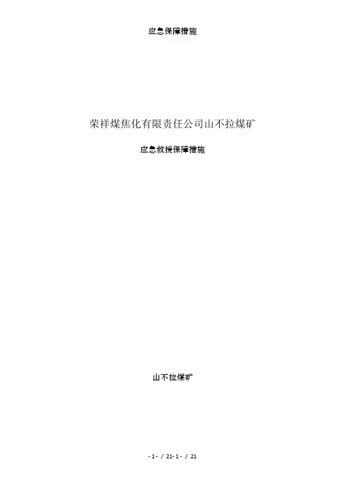 应急保障措施