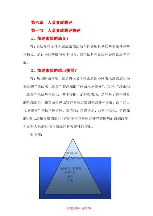第六章  人员素质测评