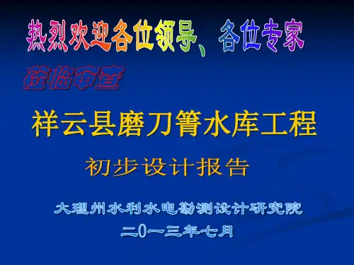 磨刀箐初设汇报(烟草)