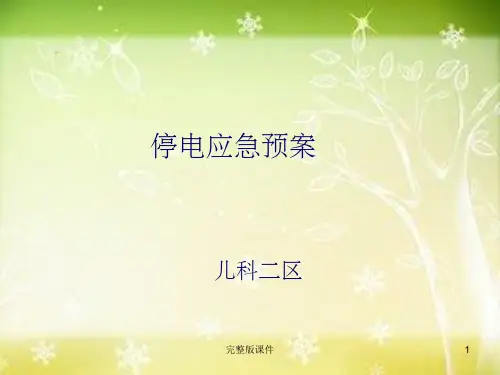 停电应急预案ppt课件