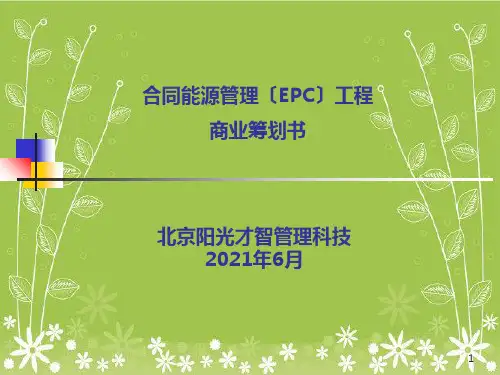 合同能源管理(EPC)演示案例幻灯片PPT