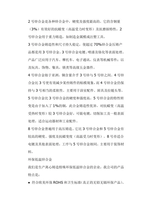 锌合金