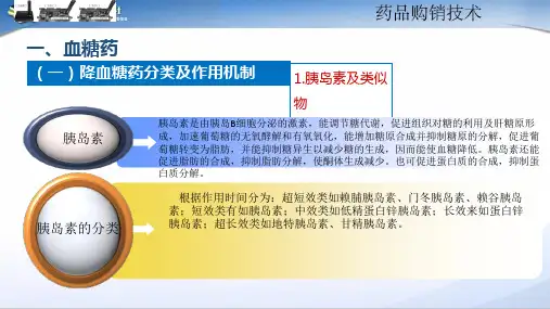 内分泌及代谢系统药物