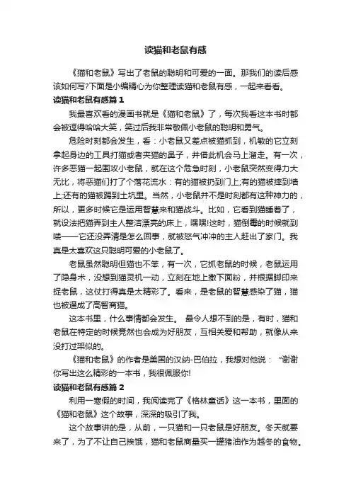 读猫和老鼠有感