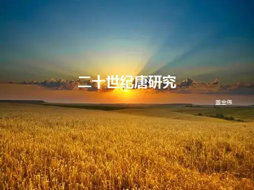 二十世纪唐研究