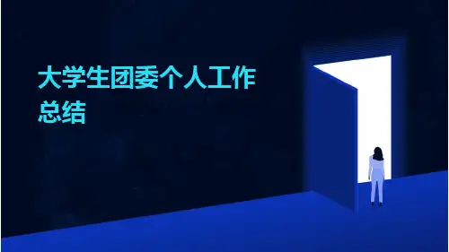 大学生团委个人工作总结PPT