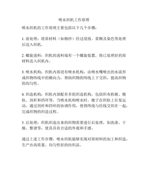 喷水织机工作原理