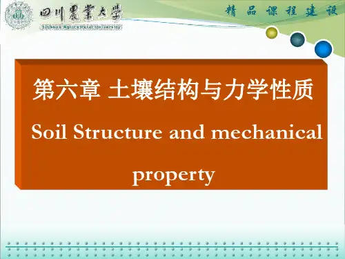 土壤结构与力学性质