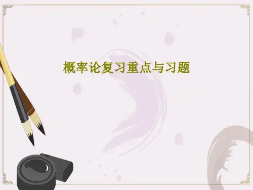 概率论复习重点与习题48页PPT