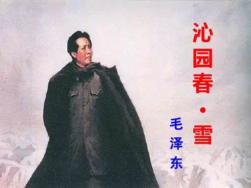 《沁园春·雪》PPT课件
