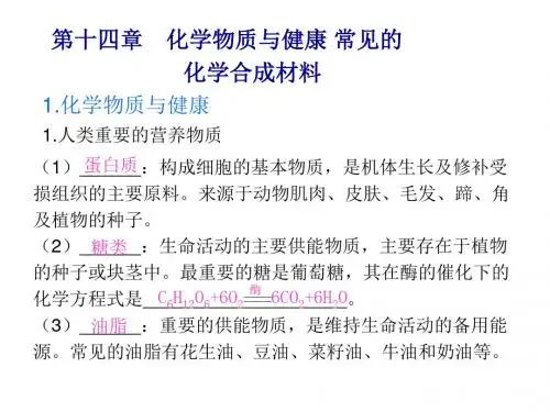 化学物质与健康 常见的化学合成材料课件.ppt