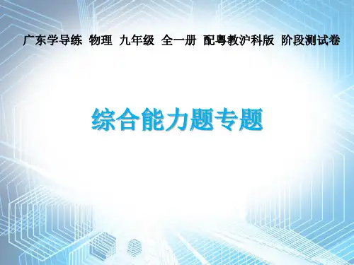综合能力题专题—沪粤版九年级物理课件