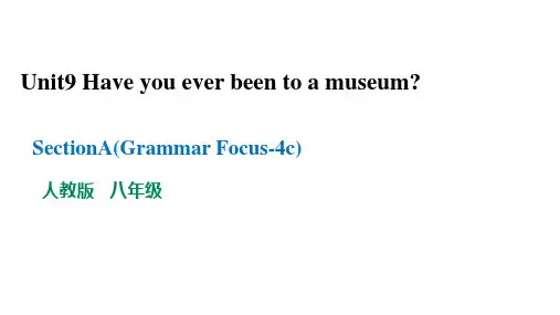 八年级下册英语Unit9 Section A ( Grammar Focus-4c)课件