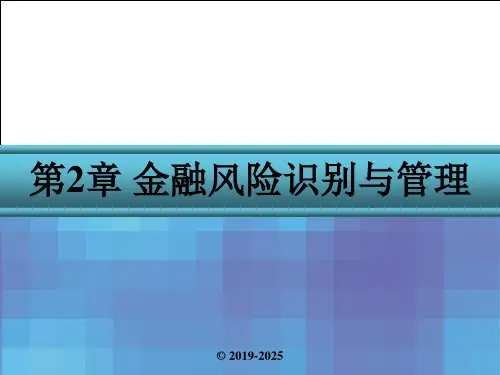 金融风险管理第2章 金融风险识别与管理