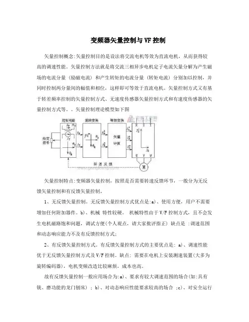 变频器矢量控制与VF控制