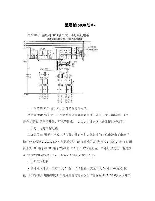 桑塔纳3000资料