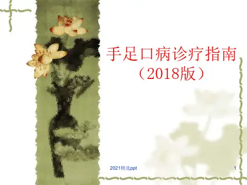 手足口病诊疗指南ppt课件
