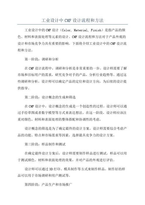 工业设计中CMF设计流程和方法