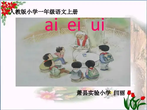 汉语拼音《ai ei ui》 人教部编版优秀课件