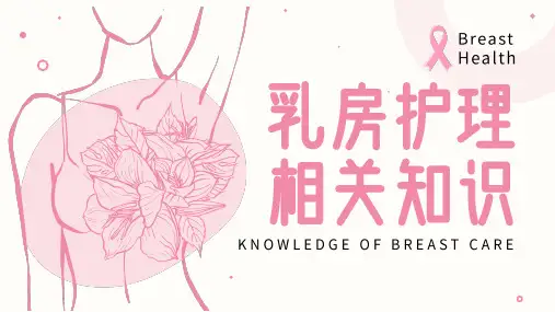 乳房护理乳腺护理培训PPT