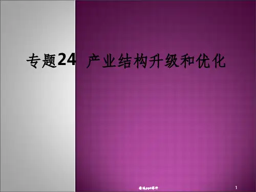 产业结构升级和优化ppt课件
