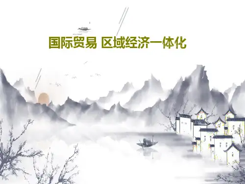 国际贸易 区域经济一体化44页PPT