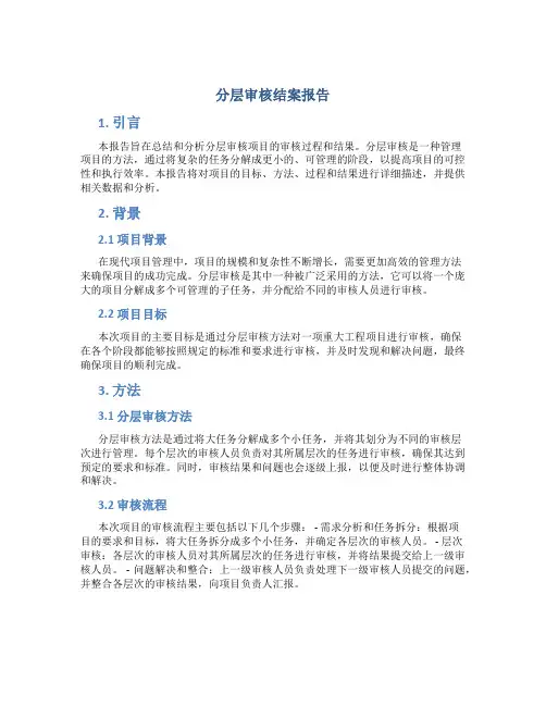分层审核结案报告