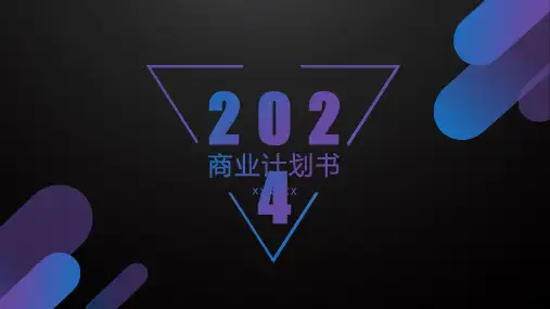 2024高端科幻风商业计划书模板
