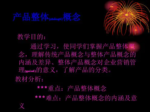 产品策略产品整体概念(PPT)