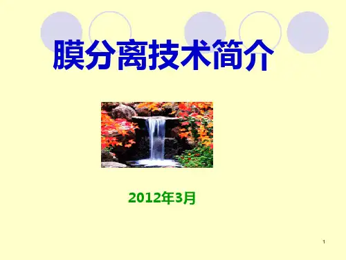 膜分离技术简介全