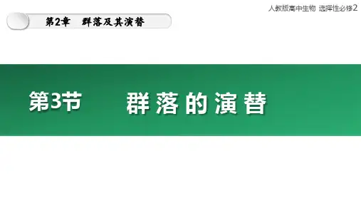 群落的演替课件-高二生物人教版选择性必修2