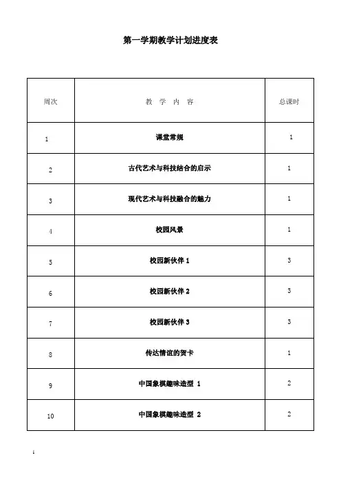 最新岭南版美术七年级上册全册教案.doc
