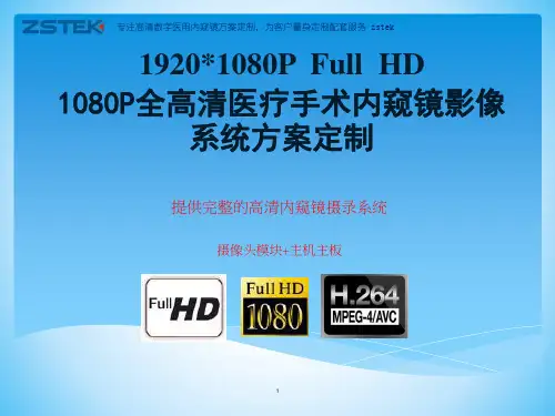 1080P全高清医疗手术内窥镜影像系统方案定制 共19页PPT资料