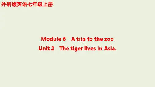 Module6Unit2ThetigerlivesinAsia.课件英语七年级上册