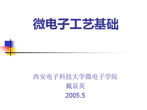 微电子工艺概述